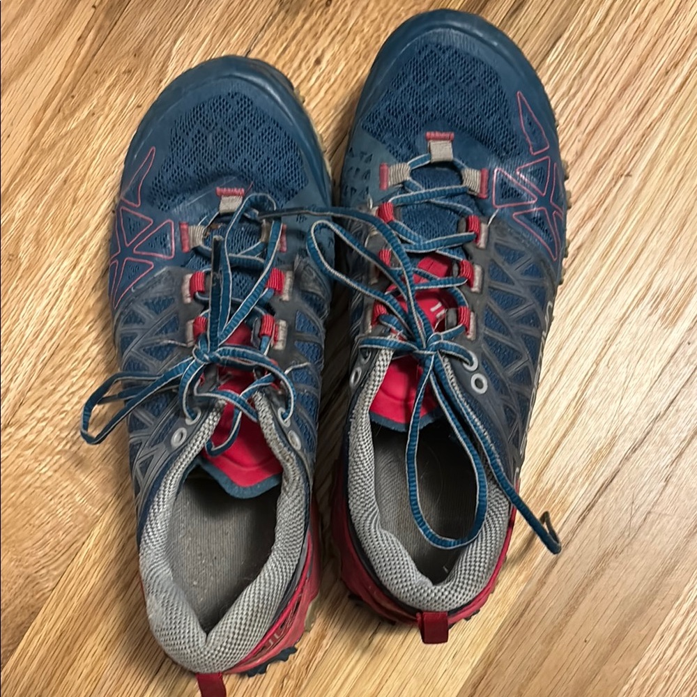 La Sportiva Blue And Red Athletic Trail Shoes - image 2